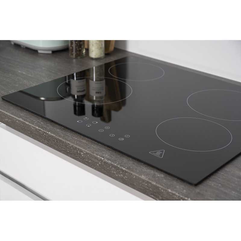 V14 - Küchenzeile Küchenblock 380cm weiss schwarz