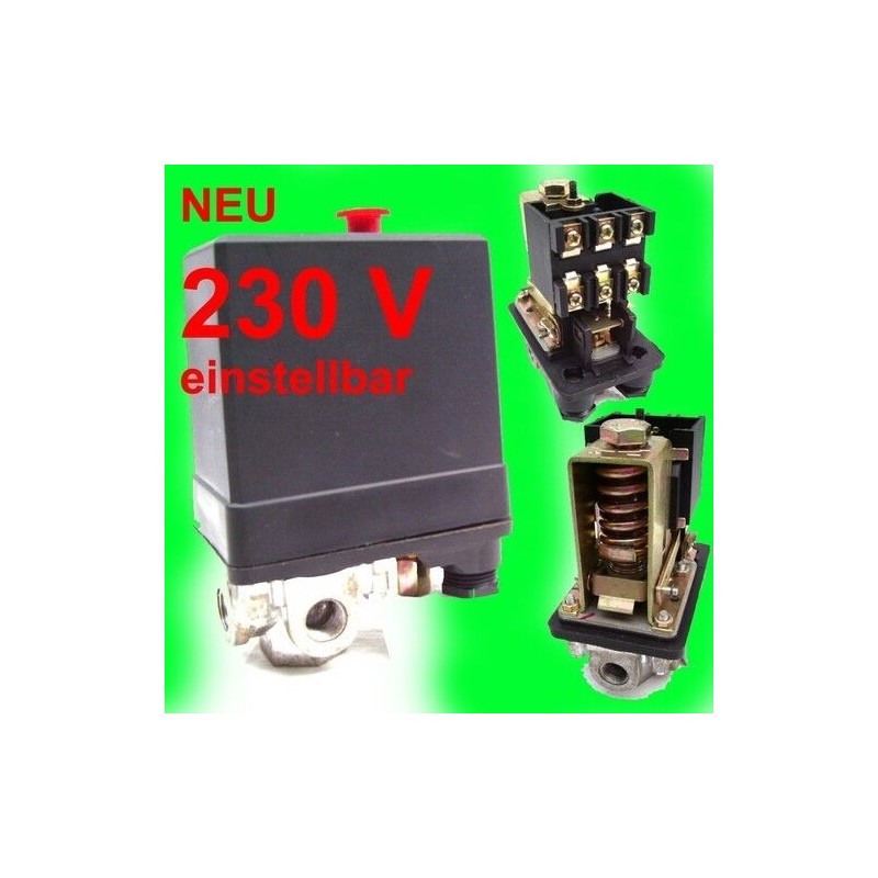 DS44312 - Druckregler mit Druckschalter für Kompressor 230V