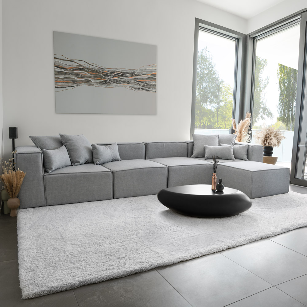 Modulares Sofa VANES XL - hellgrau