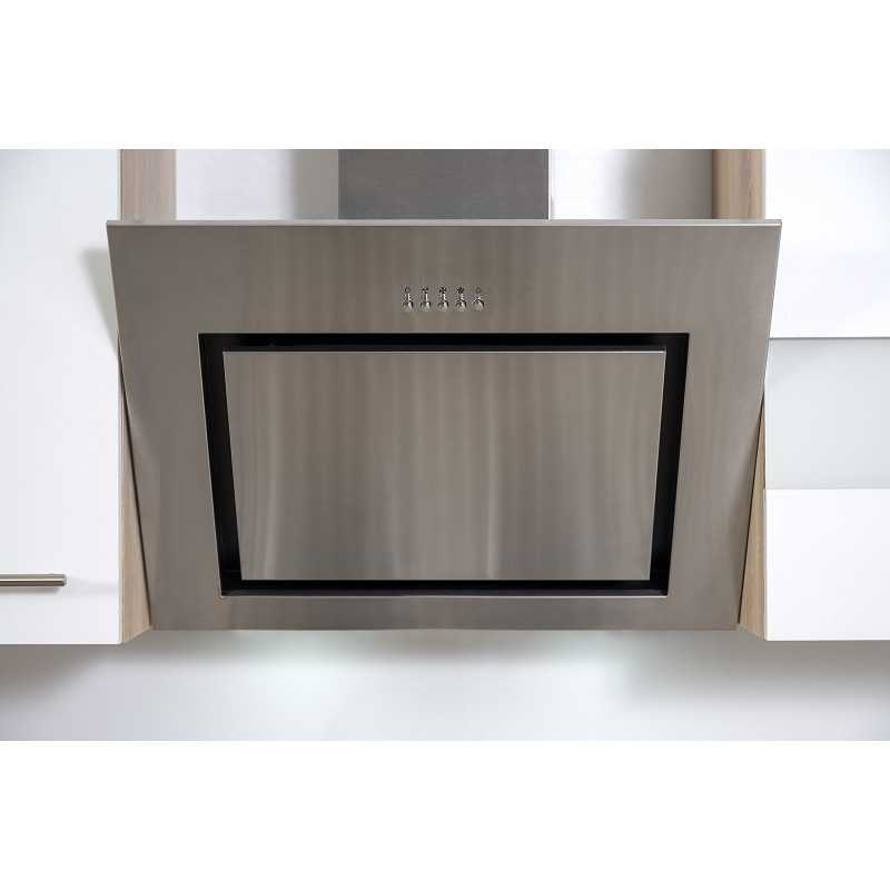 V46 - Küchenzeile Küchenblock 280cm Eiche Sägerau grau