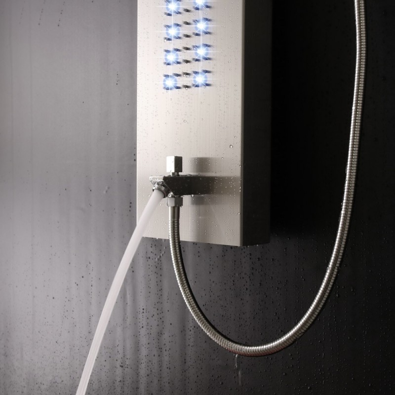 LED Duschpaneel SILVA -  Inkl. Thermostatfunktion