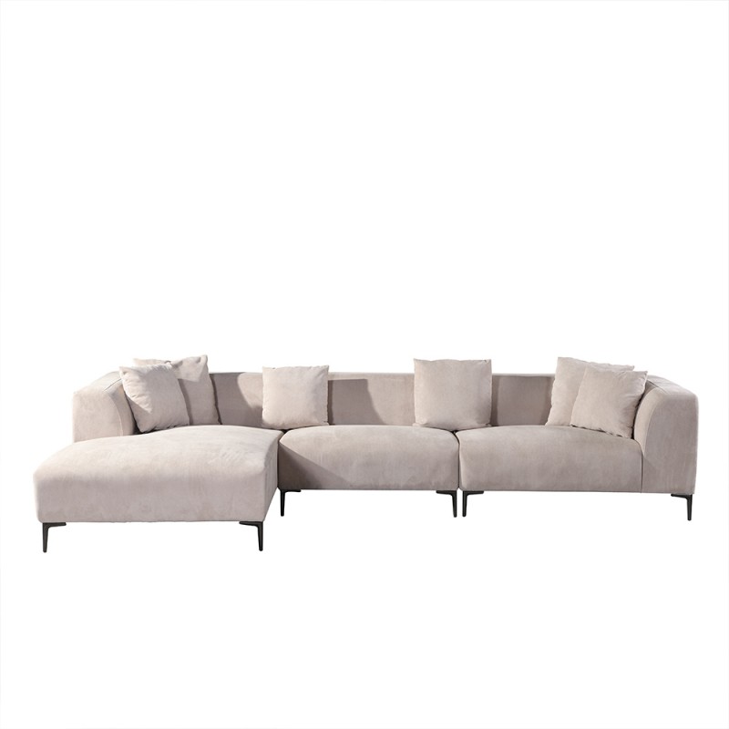 21392 - Ecksofa Couch TORINO Beige Links