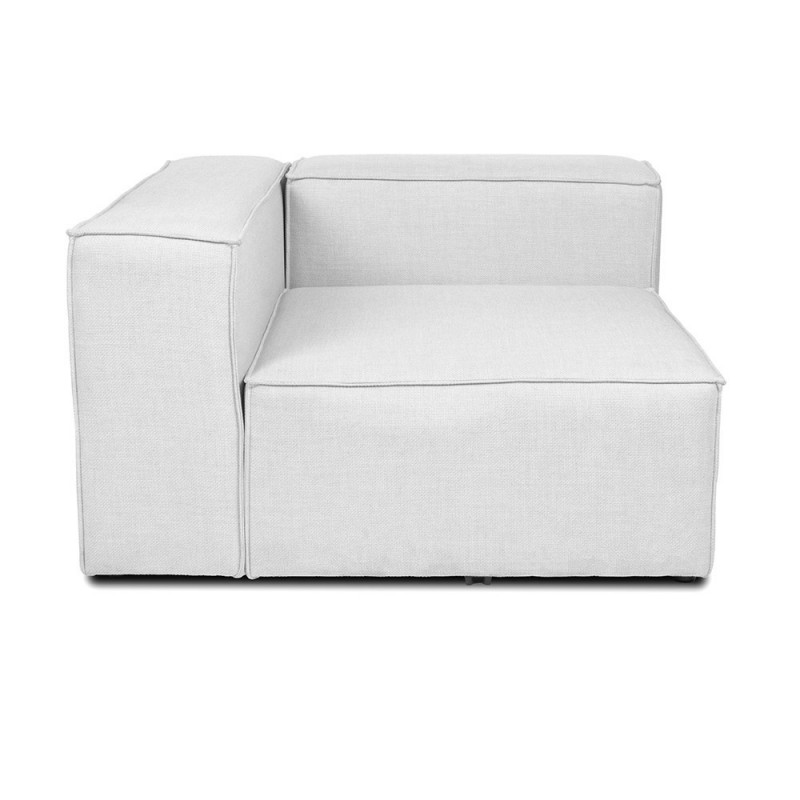 Modulares Sofa VANES Linkes Ecksofa - hellgrau