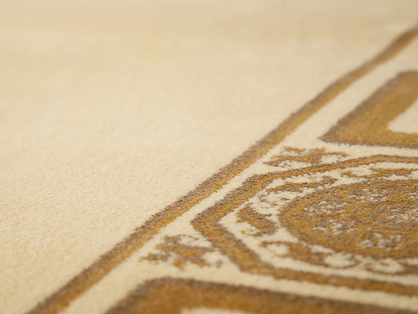 Teppich rund Versace Muster BEIGE - 152cm
