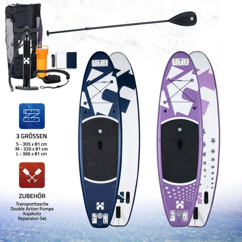 Stand up Paddle Board PABLO Lila L - 366x81cm