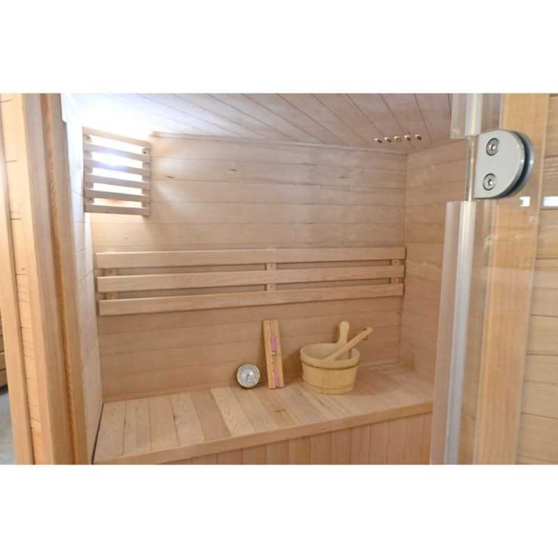 Traditionelle Sauna - Finnische Saunakabine HOUSTON - 150x150x200cm