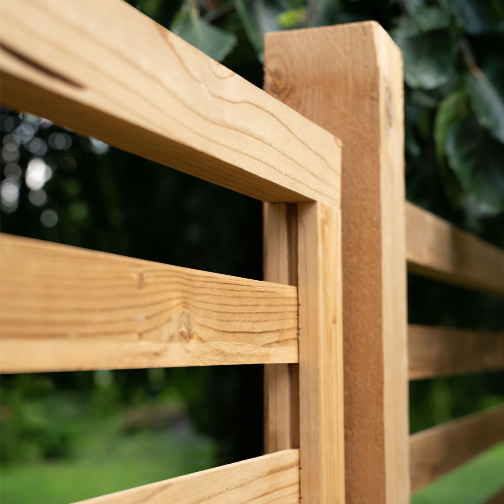 Holz Sichtschutzzaun AMOS - 2x Element + 3x Pfosten