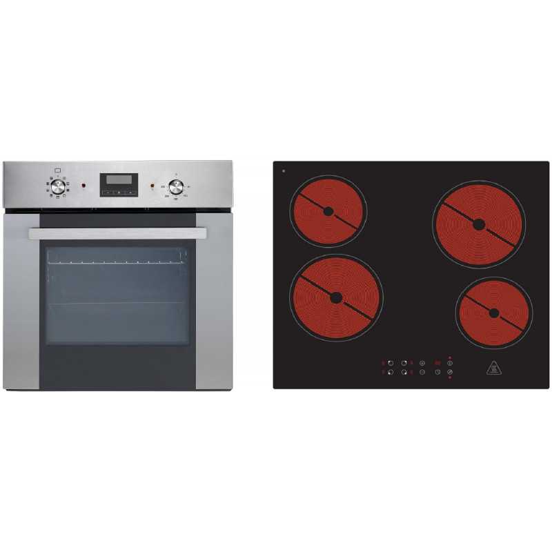 V10 - Küchenzeile Küchenblock 380cm Eiche Sonoma schwarz