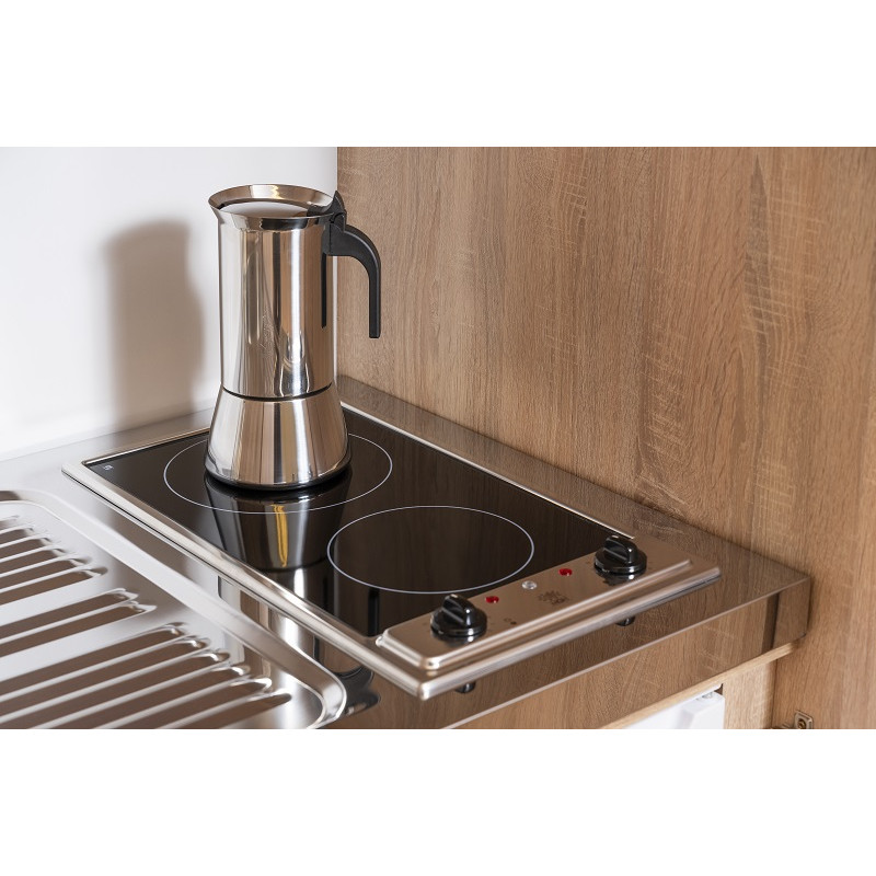 V22 - Schrankküche Küchenzeile eiche grau