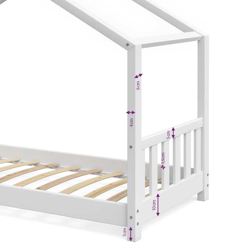 Design Kinderbett 80x160 - Weiss