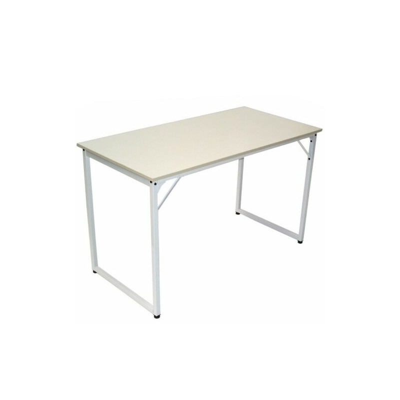 57051 - Schreibtisch 120x60cm Weiss/Weiss
