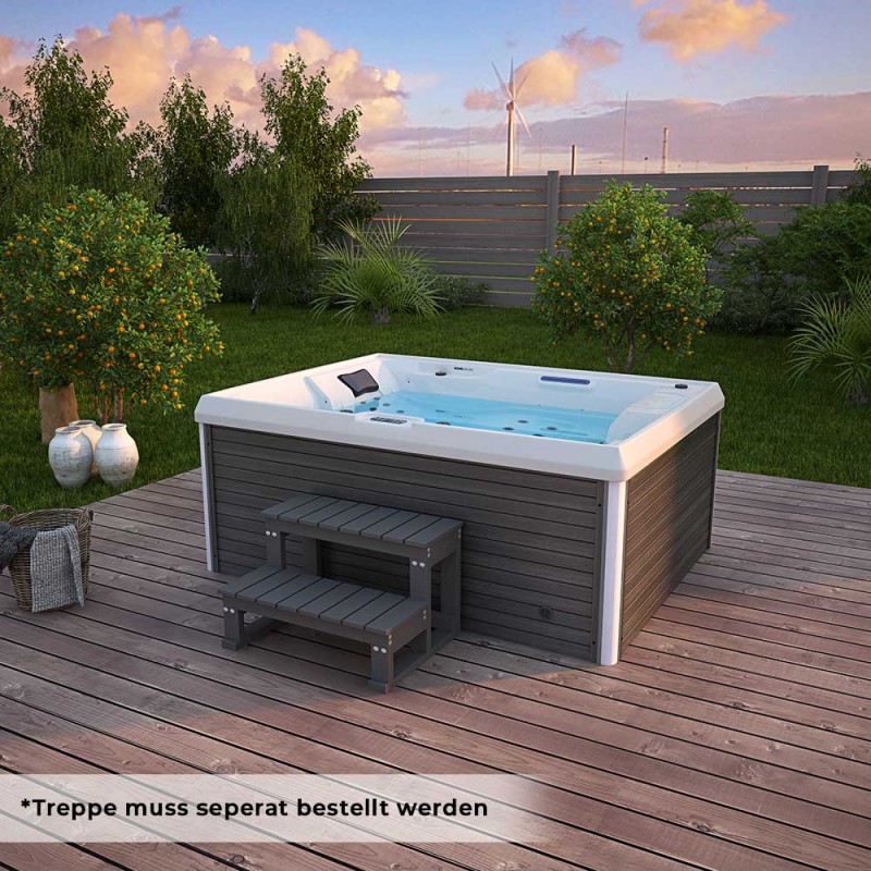 Outdoor Whirlpool KING - OHNE Treppe und Thermoabdeckung