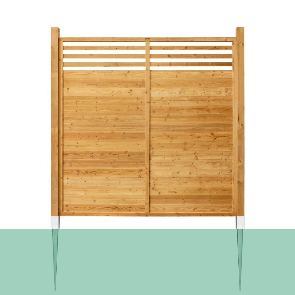 Holz Sichtschutzzaun AMOS - 1x Element + 2x Pfosten