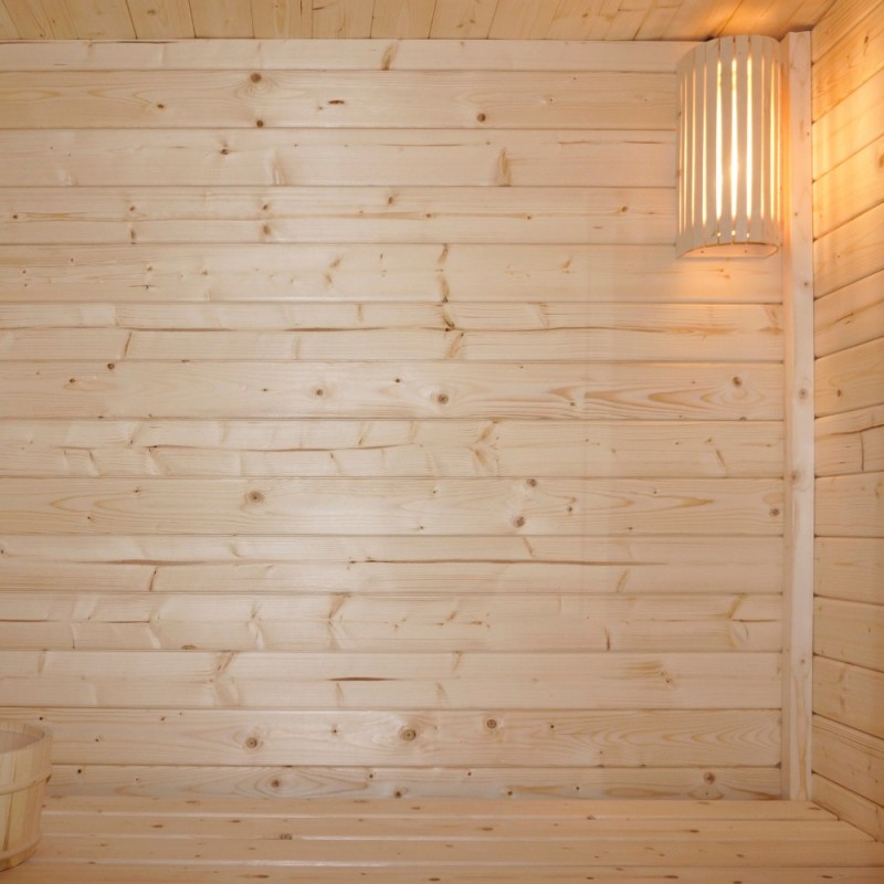 Traditionelle Sauna - Finnische Saunakabine - Saunahaus WIL M mit Ofen (4,5kW) - 191x157x221cm