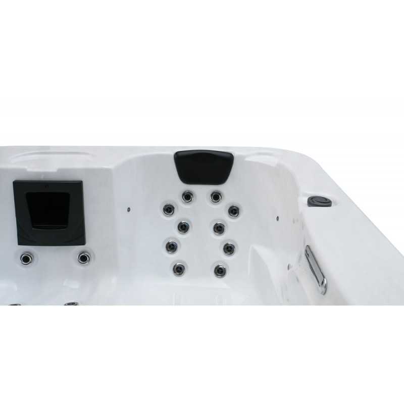 Outdoor Whirlpool WHITE LUCKY - OHNE Treppe und Thermoabdeckung